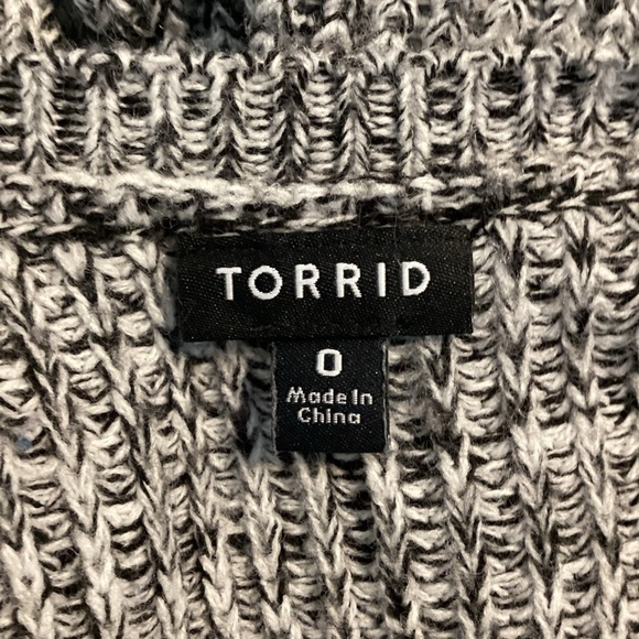 Torrid Marled V-Neck Sweater Size L Gray - Picture 6 of 7